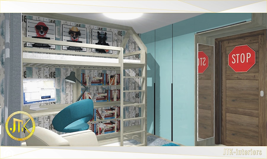 Pokój dziecka w mieszkaniu na Osiedlu Tysiąclecia w Katowicach - zdjęcie od JTK-interiors