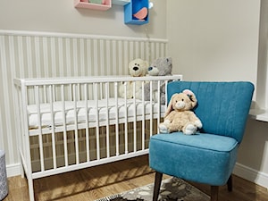 Mały szary pokój dziecka dla niemowlaka dla chłopca dla dziewczynki - zdjęcie od http://martaczerkies.pl/