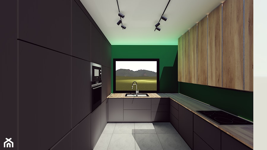 Projekt domku jednorodzinnego - Kuchnia, styl nowoczesny - zdjęcie od ecodesign