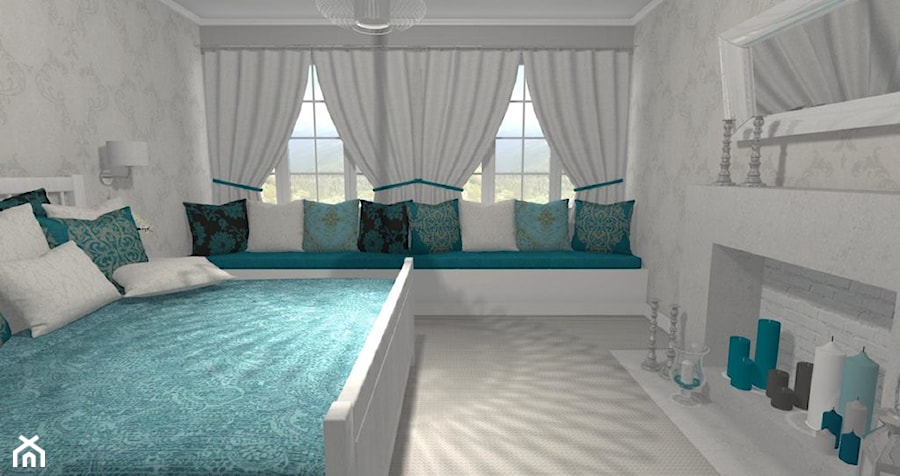 Sypialnia w turkusie - zdjęcie od MyDizajn