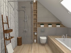 Łazienka ze skosami - zdjęcie od MyDizajn