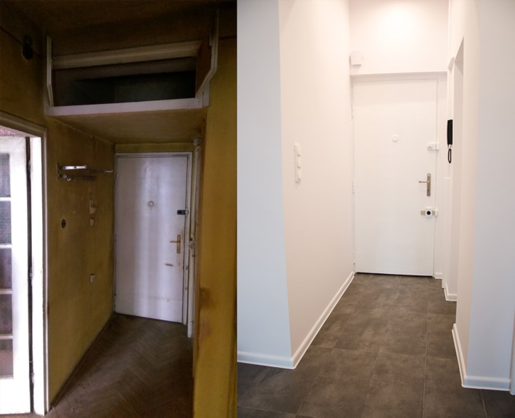 Mieszkanie 35m2 - Hol / przedpokój, styl skandynawski - zdjęcie od jlabza