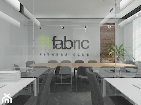 Aranżacje wnętrz - Biuro: Biuro fitfabric - Biuro, styl minimalistyczny - UNIQUE INTERIOR DESIGN. Przeglądaj, dodawaj i zapisuj najlepsze zdjęcia, pomysły i inspiracje designerskie. W bazie mamy już prawie milion fotografii!