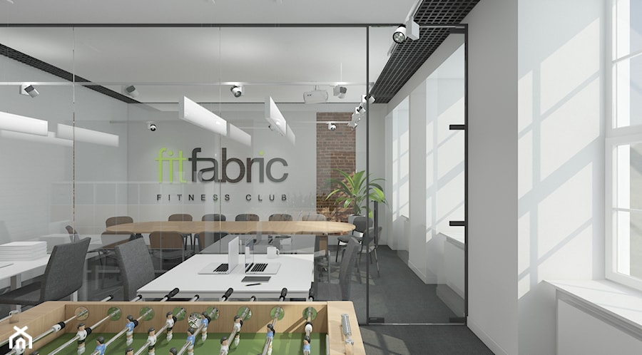 Biuro fitfabric - Biuro, styl minimalistyczny - zdjęcie od UNIQUE INTERIOR DESIGN