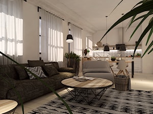 Mieszkanie w Łodzi - Salon, styl skandynawski - zdjęcie od UNIQUE INTERIOR DESIGN