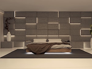 Apartament/ penthause - Sypialnia, styl nowoczesny - zdjęcie od UNIQUE INTERIOR DESIGN