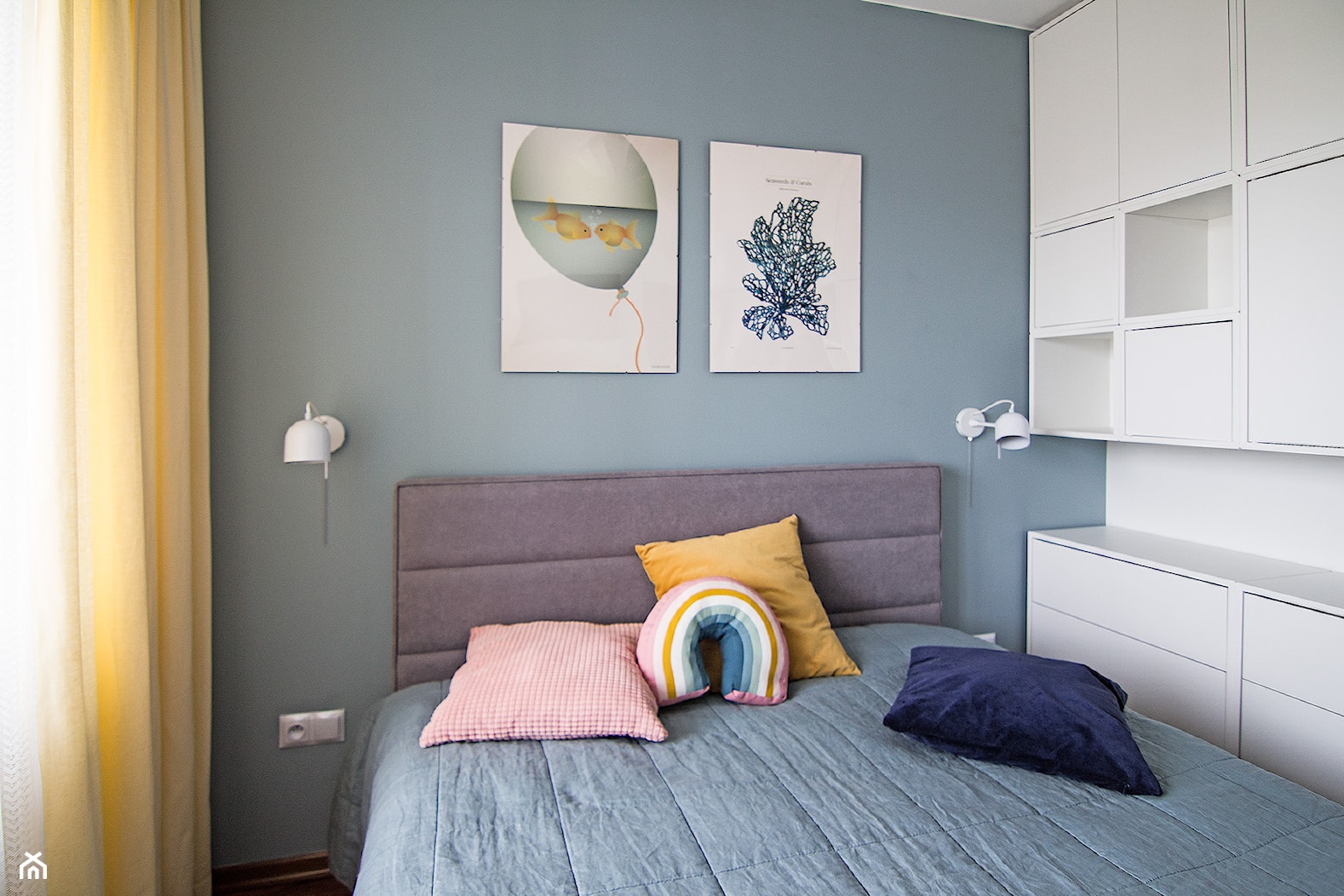 Mała sypialnia w pastelach - zdjęcie od Areta Keller - Homebook