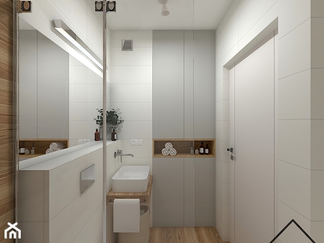 White&wood w łazience