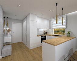 Biały połysk w kuchni - Kuchnia, styl nowoczesny - zdjęcie od KRU design - Homebook