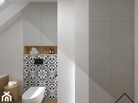 Aranżacje wnętrz - Łazienka: Hexagon & patchwork w łazience - Łazienka, styl nowoczesny - KRU design . Przeglądaj, dodawaj i zapisuj najlepsze zdjęcia, pomysły i inspiracje designerskie. W bazie mamy już prawie milion fotografii!