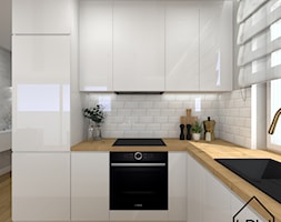 Biały połysk w kuchni - Kuchnia, styl nowoczesny - zdjęcie od KRU design - Homebook
