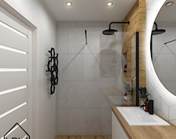 Białe romby w łazience - Łazienka, styl nowoczesny - zdjęcie od KRU design - Homebook