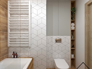 Rombus White w łazience - Łazienka, styl nowoczesny - zdjęcie od KRU design