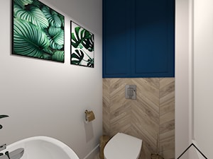 Toaleta z granatem - Łazienka, styl nowoczesny - zdjęcie od KRU design