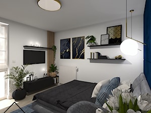 Ściana tv w sypialni - zdjęcie od KRU design