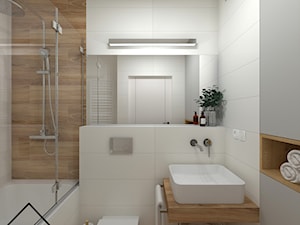 White&wood w łazience - Łazienka, styl nowoczesny - zdjęcie od KRU design