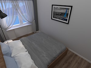 Sypialnia - Mała szara sypialnia, styl nowoczesny - zdjęcie od MILARTO