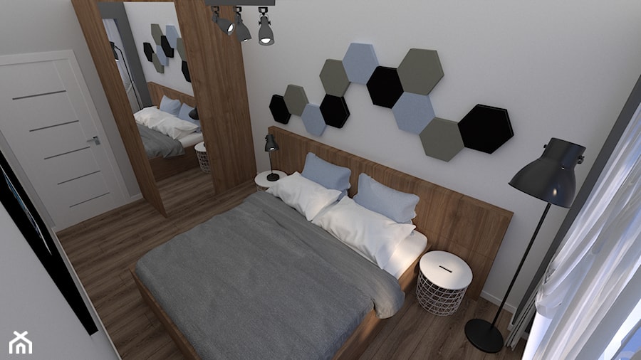 Sypialnia - Średnia biała sypialnia, styl nowoczesny - zdjęcie od MILARTO