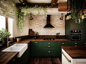 Projekt kuchni w Katowicach - Kuchnia, styl rustykalny - zdjęcie od Taki Projekt