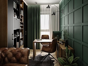 Projekt mieszkania - Biuro, styl glamour - zdjęcie od Taki Projekt