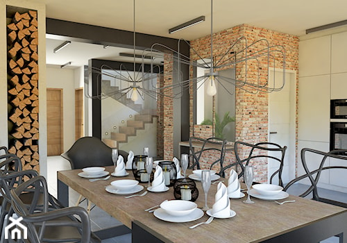 Open space: salon, jadalnia, kuchnia - zdjęcie od CZYSTA FORMA