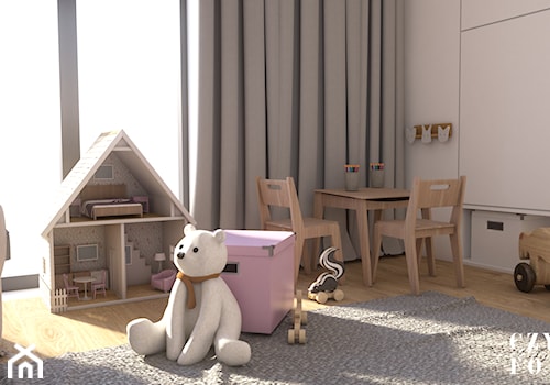 Dom pod Włodawą - Średni biały pokój dziecka dla dziecka dla chłopca dla dziewczynki - zdjęcie od CZYSTA FORMA