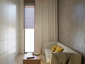 Dom na osiedlu Cube City w Lublinie - Mała szara sypialnia, styl nowoczesny - zdjęcie od CZYSTA FORMA