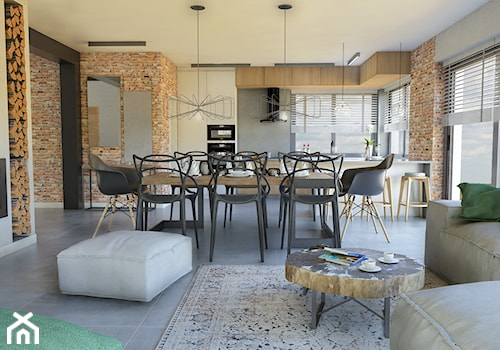 Open space: salon, jadalnia, kuchnia - zdjęcie od CZYSTA FORMA