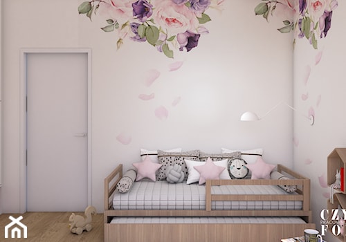 Dom pod Włodawą - Średni biały pokój dziecka dla dziecka dla dziewczynki - zdjęcie od CZYSTA FORMA