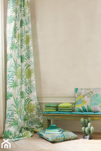 Tkaniny w liście palm, tkaniny tropikalne - zdjęcie od Impresje Home Collection - Homebook