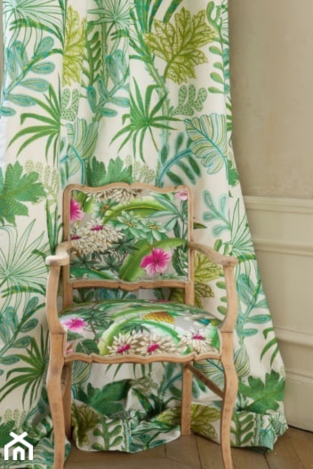 Tkaniny w liście palm, tkaniny tropikalne - zdjęcie od Impresje Home Collection - Homebook