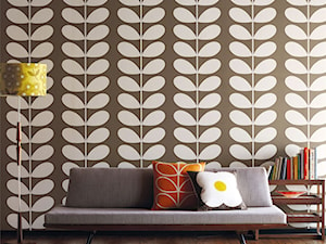 Tapeta w graficzne liście Orla Kiely. - zdjęcie od Impresje Home Collection