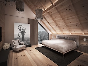 Sypialnia master - dom w górach - zdjęcie od Black Deer Workshop Magdalena Śliwka