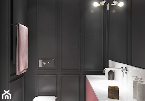 Apartament Klasyczny - Średnia łazienka, styl glamour - zdjęcie od Black Deer Workshop Magdalena Śliwka
