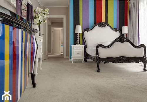 Jasny, praktyczny i komfortowy dom - Średnia szara sypialnia, styl tradycyjny - zdjęcie od Aleksandra Kurowska