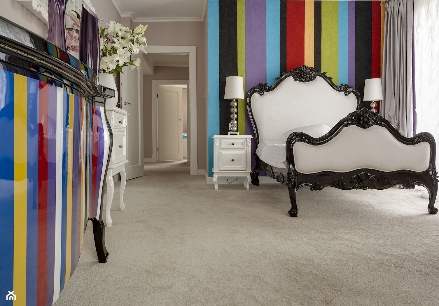 Jasny, praktyczny i komfortowy dom - Średnia szara sypialnia, styl tradycyjny - zdjęcie od Aleksandra Kurowska - Homebook