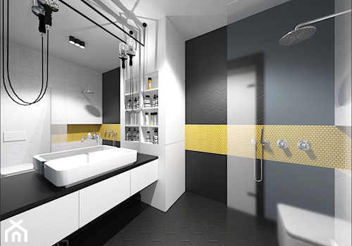 Brzeska - Średnia łazienka, styl nowoczesny - zdjęcie od Ohlala Wnętrza