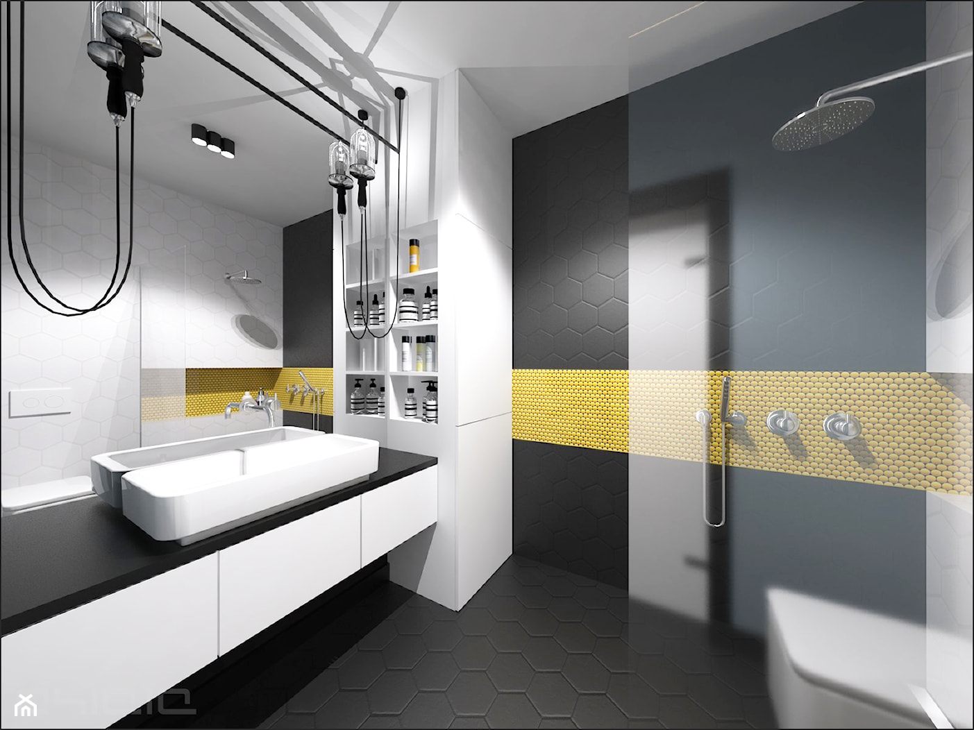 Brzeska - Średnia łazienka, styl nowoczesny - zdjęcie od Ohlala Wnętrza - Homebook