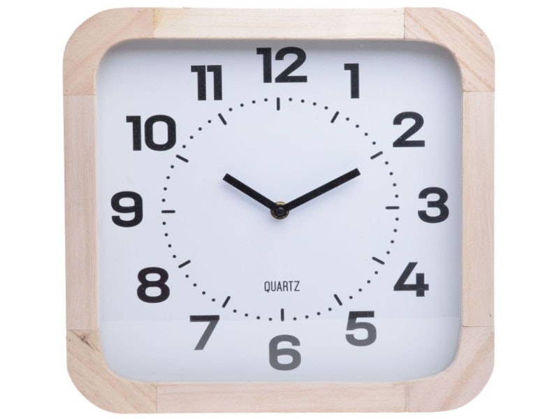 Zegar ścienny w stylu retro Gerd biały - duży - zdjęcie od Desidera Design - Homebook