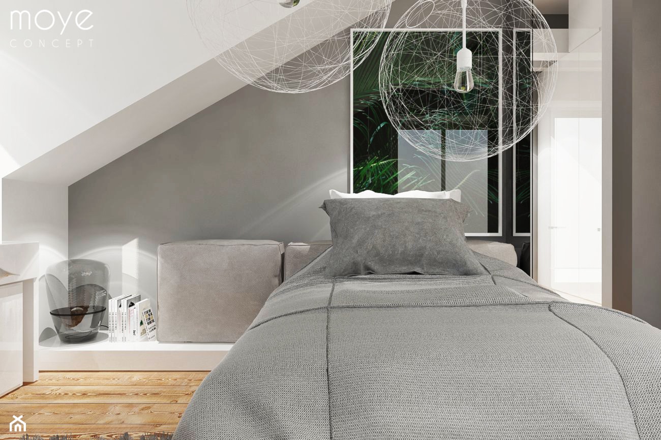 KRAKÓW/POKOJE MŁODZIEŻOWE - Sypialnia, styl nowoczesny - zdjęcie od MOYE Concept - Homebook