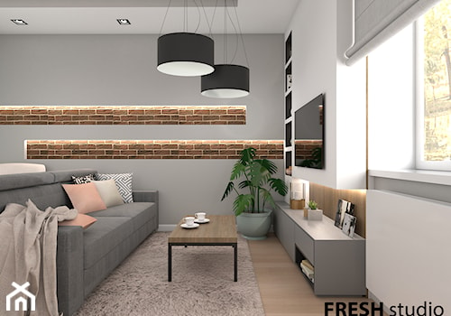 salon nowoczesny FRESHstudio - zdjęcie od FRESHstudio projektowanie wnętrz