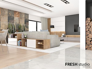 salon styl nowoczesny FRESHstudio - zdjęcie od FRESHstudio projektowanie wnętrz