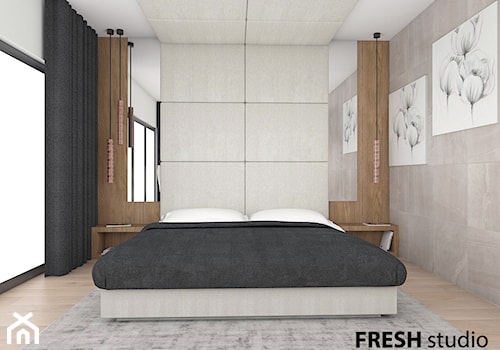 sypialnia styl nowoczesny FRESHstudio - zdjęcie od FRESHstudio projektowanie wnętrz