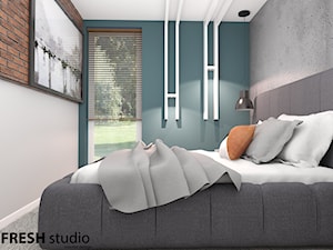 sypialnia styl industrialny FRESHstudio - zdjęcie od FRESHstudio projektowanie wnętrz