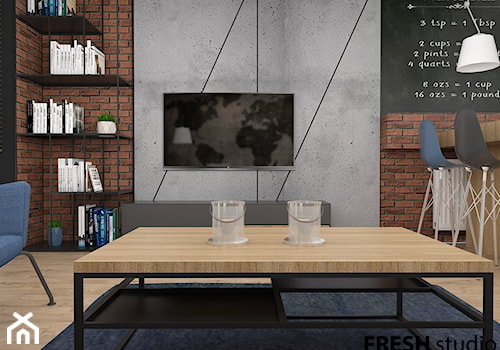 salon styl industrialny FRESHstudio - zdjęcie od FRESHstudio projektowanie wnętrz