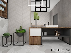 łazienka styl skandynawski FRESHstudio - zdjęcie od FRESHstudio projektowanie wnętrz
