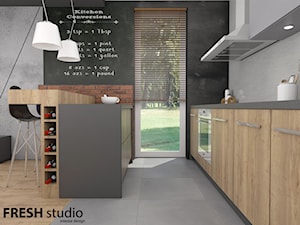 kuchnia styl industrialny FRESHstudio - zdjęcie od FRESHstudio projektowanie wnętrz