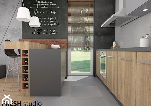 kuchnia styl industrialny FRESHstudio - zdjęcie od FRESHstudio projektowanie wnętrz