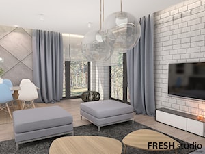 salon styl nowoczesny FRESHstudio - zdjęcie od FRESHstudio projektowanie wnętrz