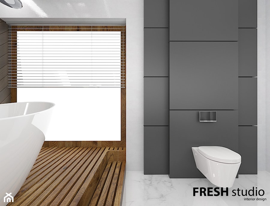 łazienka styl nowoczesny FRESHstudio - zdjęcie od FRESHstudio projektowanie wnętrz